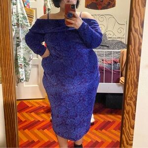Hilary MacMillan Cuff Sweater Dress Plus Size 2X